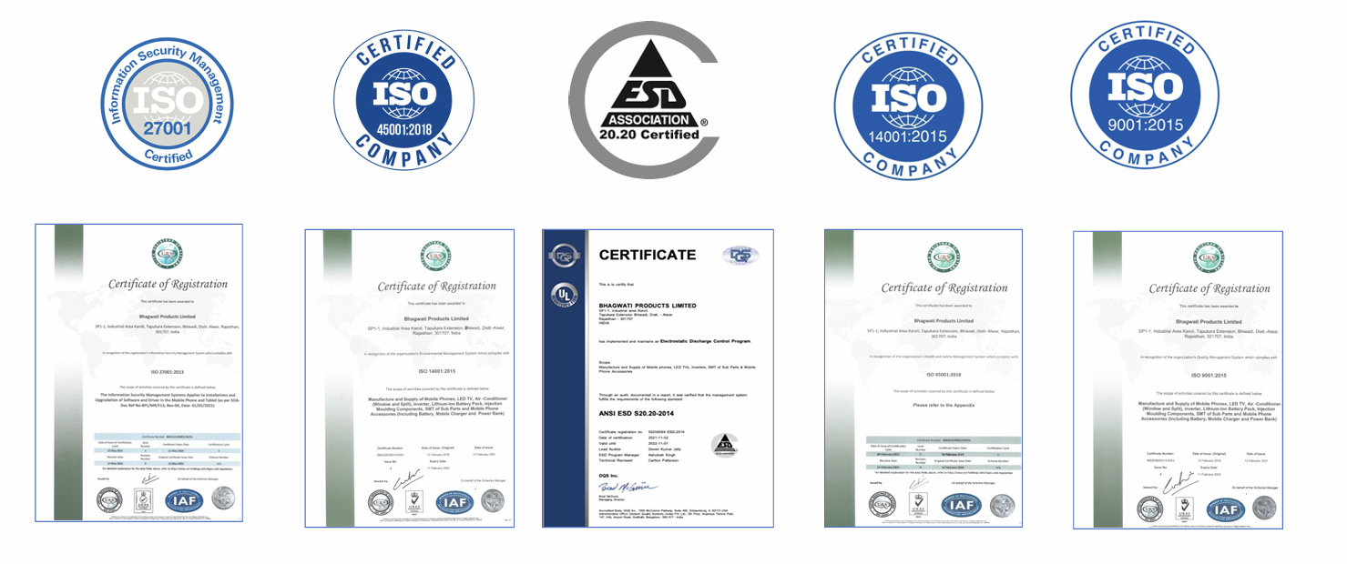 Certifications